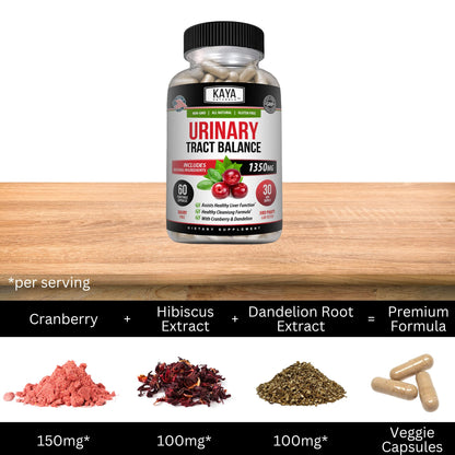 Kaya Naturals D-Mannose Urinary Tract Health – 60 Veggie Capsules