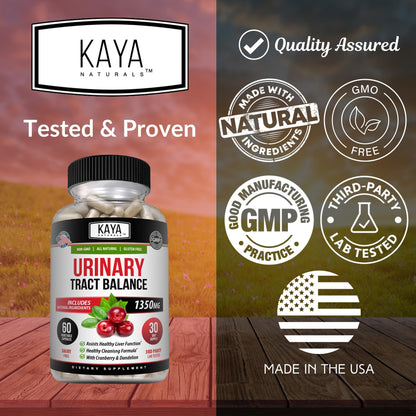 Kaya Naturals D-Mannose Urinary Tract Health – 60 Veggie Capsules