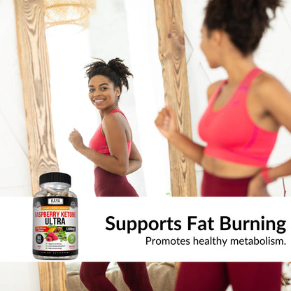 Kaya Naturals Keto Raspberry Ketone – Weight Loss & Appetite Control (60 Count, Pack of 2)
