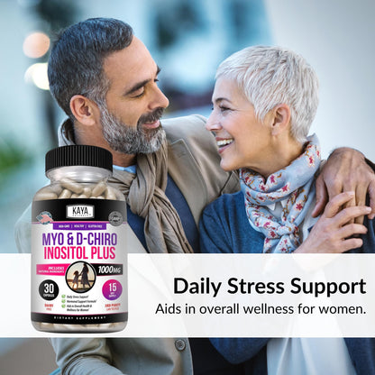 Kaya Naturals Myo & D-Chiro Inositol Plus for Women - Vitamin B8 30 Capsules