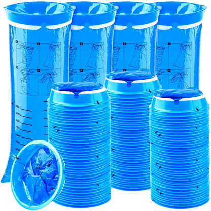 KKEETUR 120 Pack Throw Up Bags – Leak-Proof Emesis Bags for Travel (1000ml)
