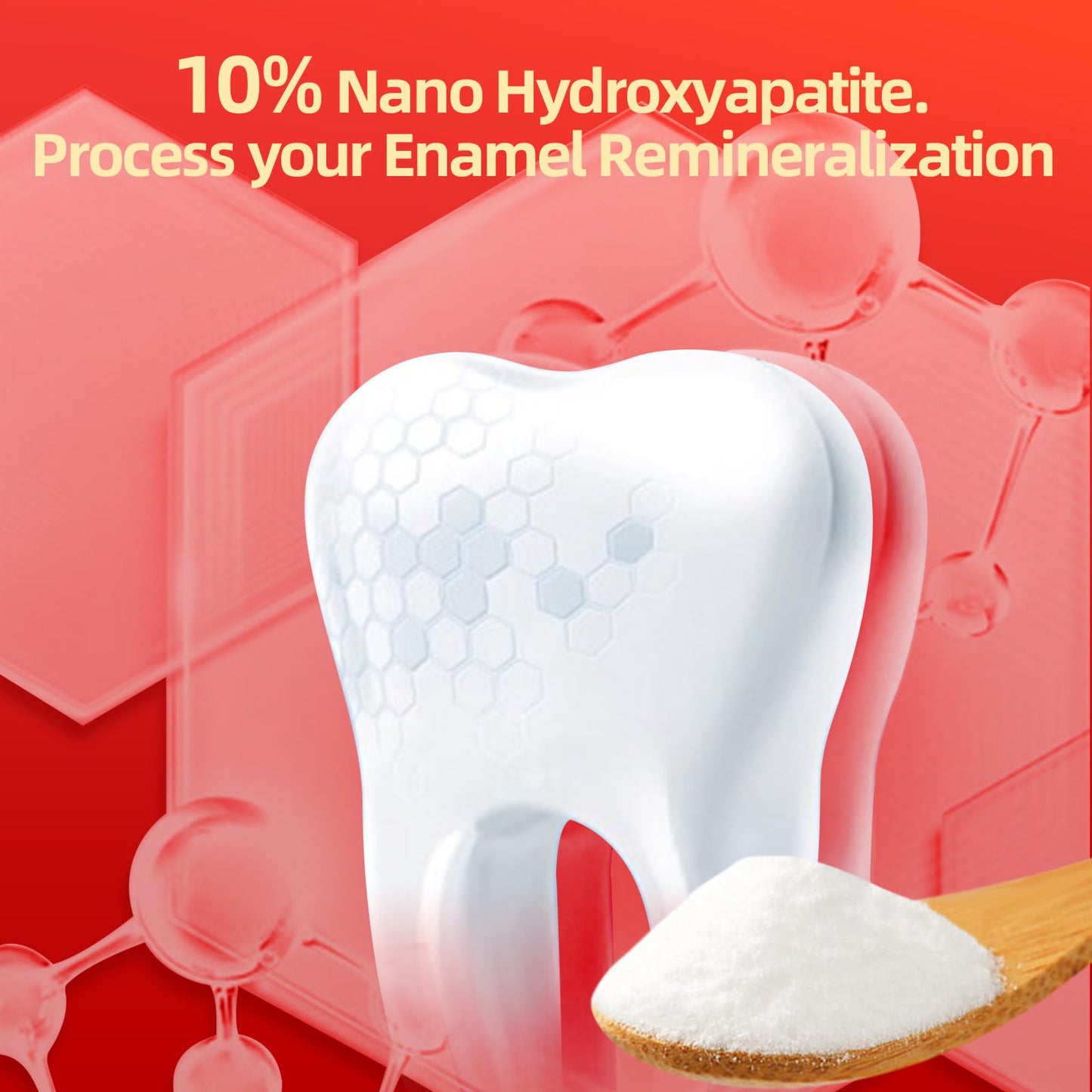 KeLeek 3PCS Nano-Hydroxyapatite Toothpaste 10% – Enamel Remineralization & Sensitivity Relief
