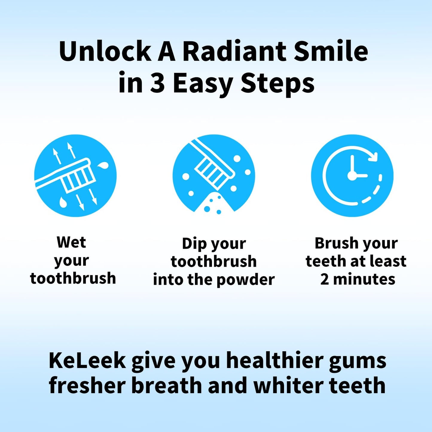 KeLeek 7 Benefits Hydroxyapatite Tooth Powder - Whitening & Remineralizing with Bee Venom & Probiotics