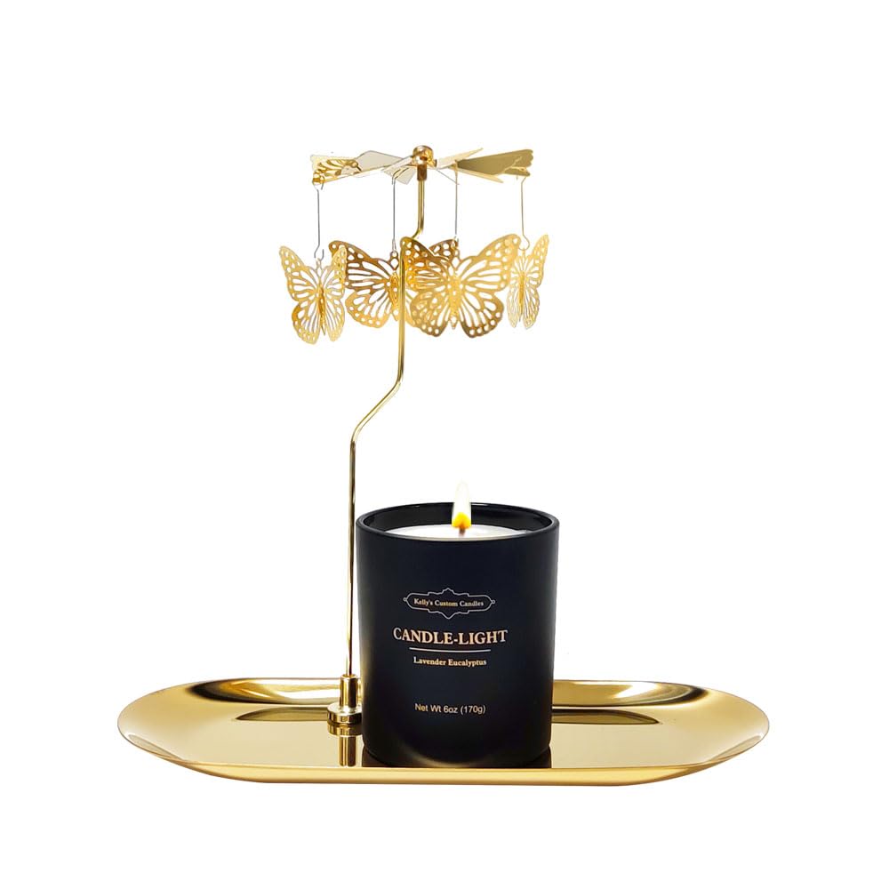 Kelly's Custom Candles: Rotatable Butterfly Candle Gift (6 oz) – Gifts for Women