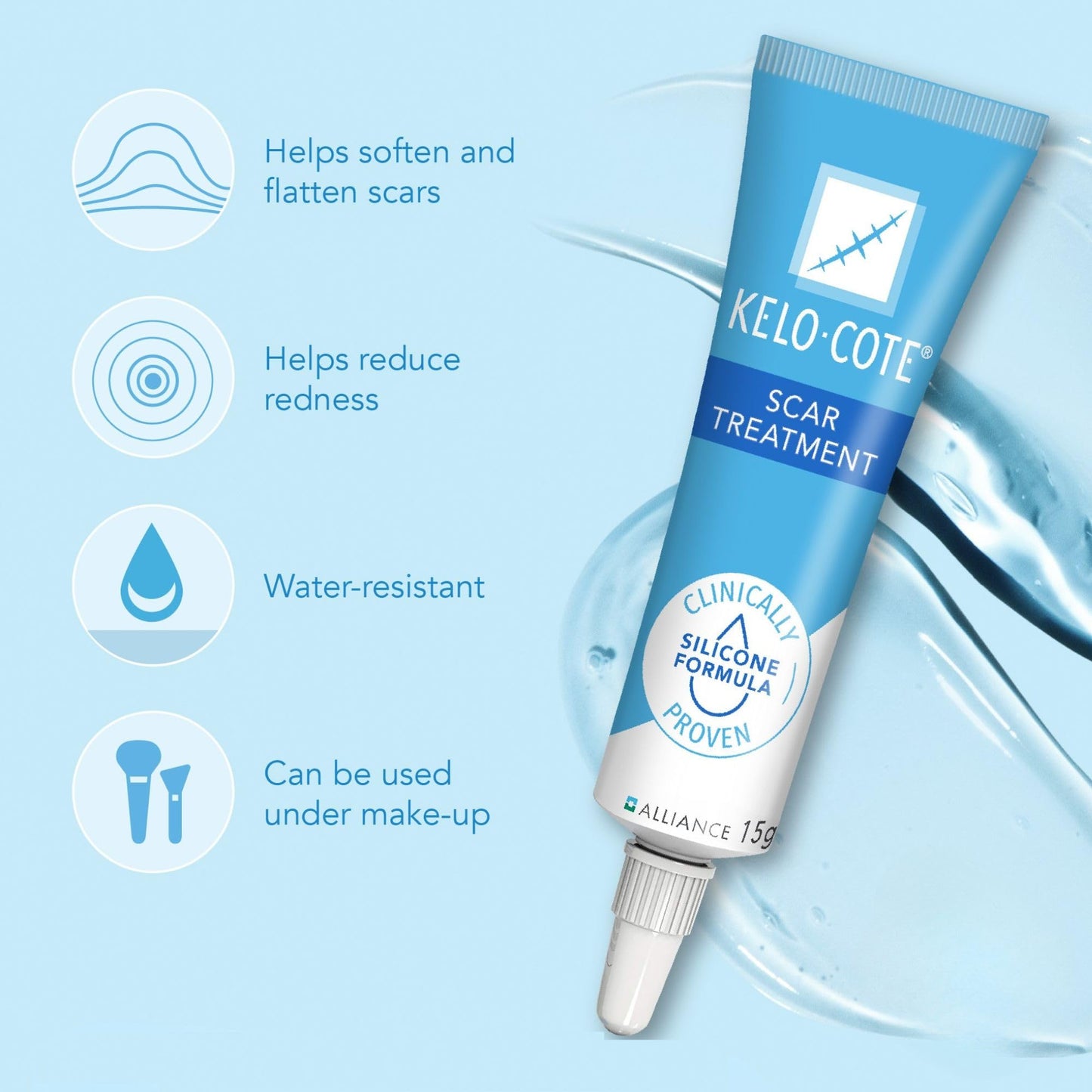 KELO-COTE Sinclair Kelo-Cote Gel for Scars 0.53 oz – Silicone Scar Treatment