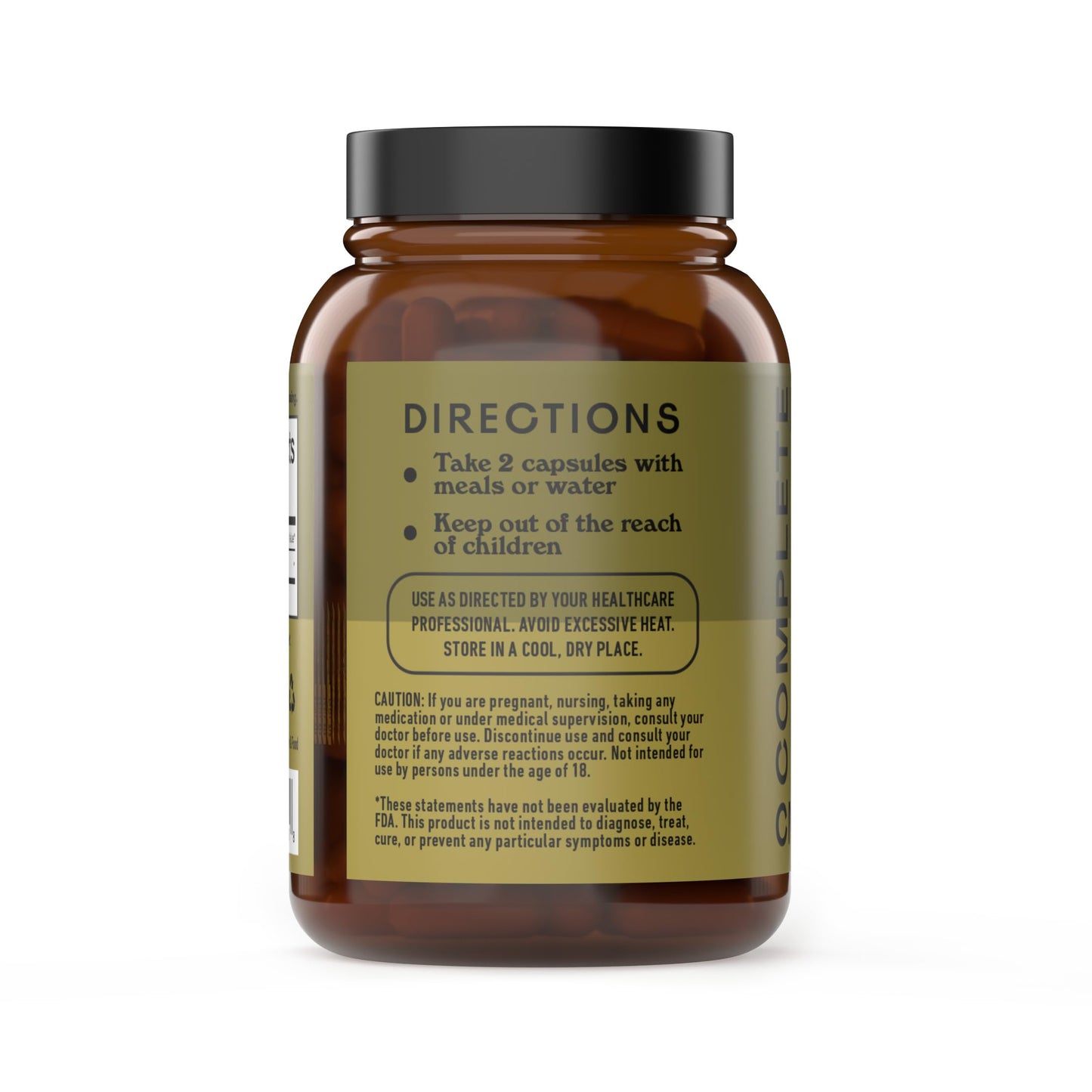 Raw Sea Kelp Powder Capsules 600mg – 100 Vegetarian, Gluten-Free, Thyroid Support
