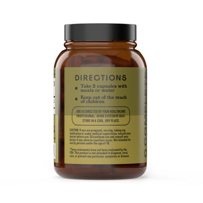 Raw Sea Kelp Powder Capsules 600mg – 100 Vegetarian, Gluten-Free, Thyroid Support