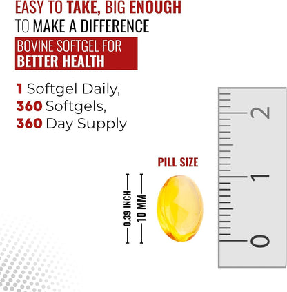 KEN Liposomal Vitamin D3 5000 IU + K2 MK7 100 mcg | Bone Support & Immune Health Softgels