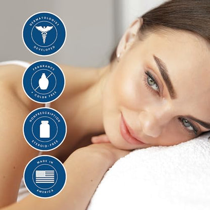 Kenkoderm Psoriasis Cream – 2% Salicylic Acid Fragrance-Free Moisturizer (10 oz) Pack of 4