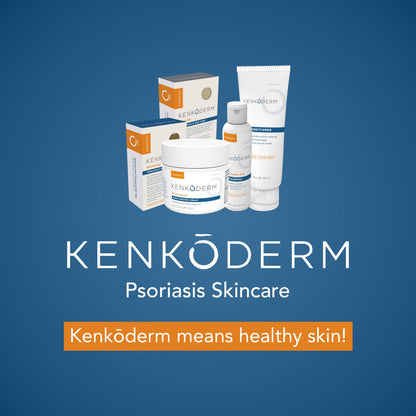 Kenkoderm Psoriasis Cream — 2% Salicylic Acid, Fragrance-Free Moisturizer (10 oz)