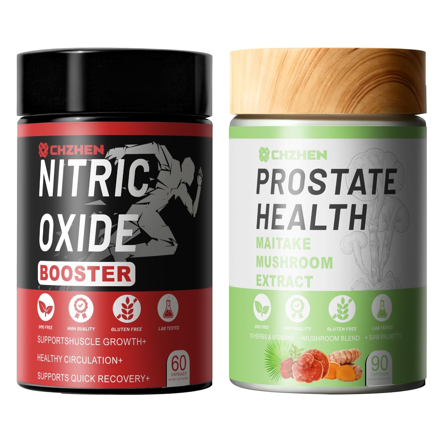 KERENC Prostate Health Supplements for Men with Nitric Oxide Booster - Supports Healthy Urinary Flow, Bladder Function & Cardiovascular Health (01)