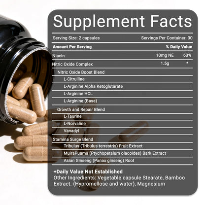 KERENC Prostate Health Supplements for Men with Nitric Oxide Booster - Supports Healthy Urinary Flow, Bladder Function & Cardiovascular Health (01)