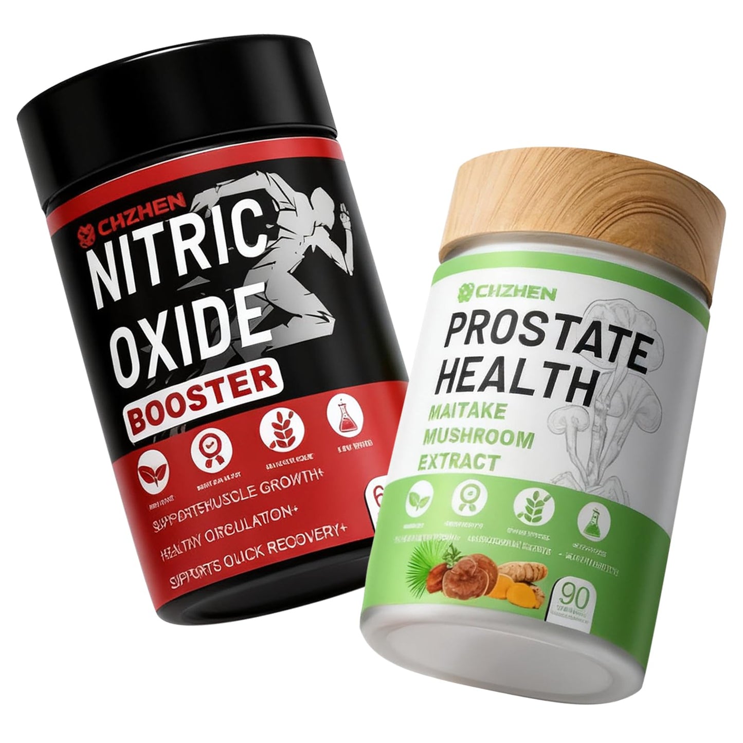 KERENC Prostate Health Supplements for Men with Nitric Oxide Booster - Supports Healthy Urinary Flow, Bladder Function & Cardiovascular Health (01)