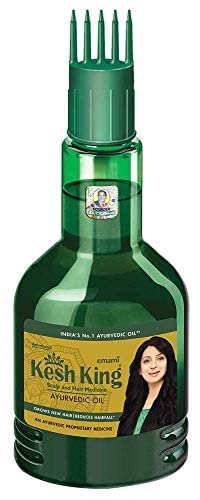 KESH KING Ayurvedic Hair Oil with Bhringraj & Amla – Hair Growth & Scalp Nourishment (3.38 Fl Oz / 100 ml)