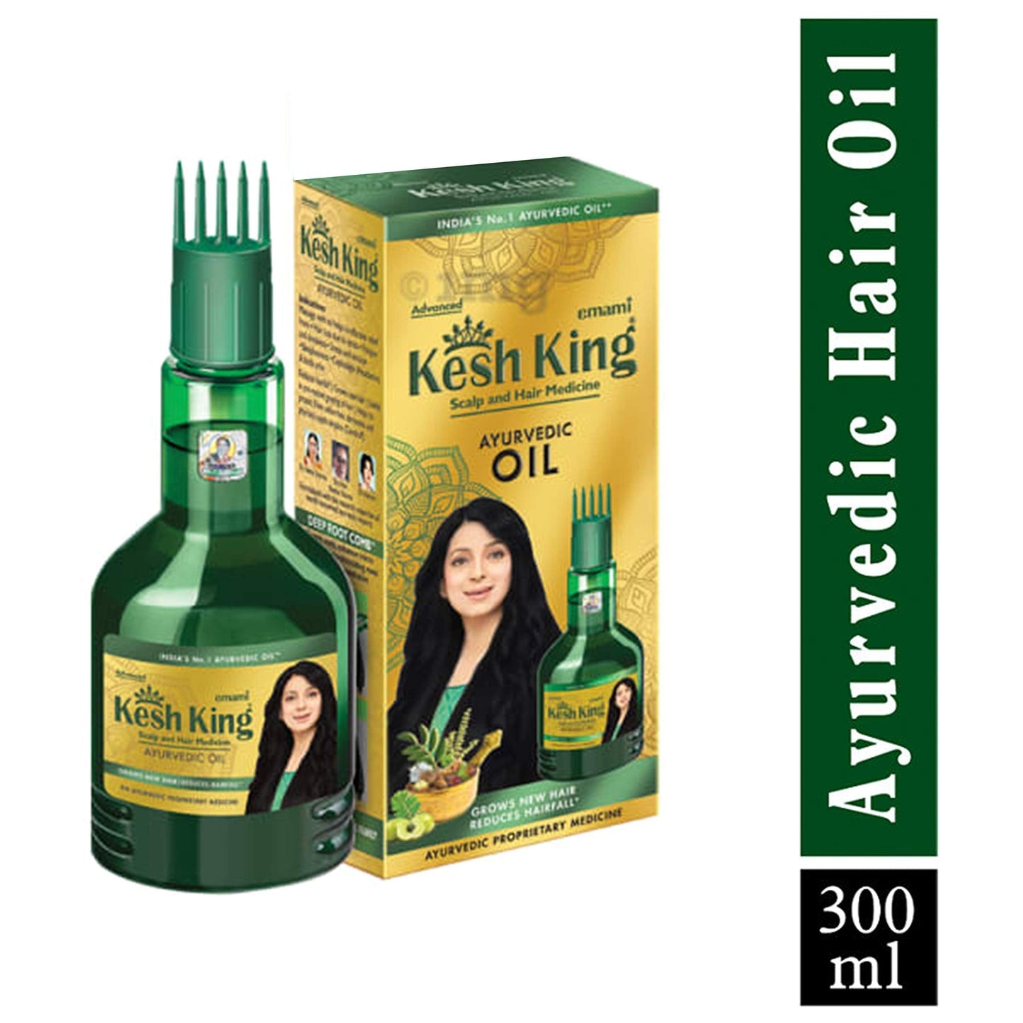 Kesh King Ayurvedic Hair Oil - 300ml | 21-Herb Formula for Hair Growth & Reduced Hairfall