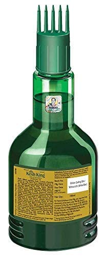 KESH KING Ayurvedic Hair Oil with Bhringraj & Amla – Hair Growth & Scalp Nourishment (3.38 Fl Oz / 100 ml)