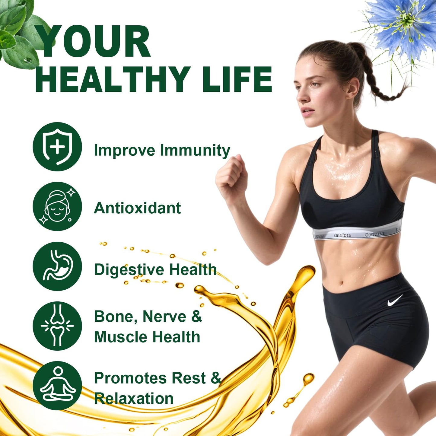 Keszciy 500 Softgels: Oregano & Black Seed Oil 2 in 1 Immune Support