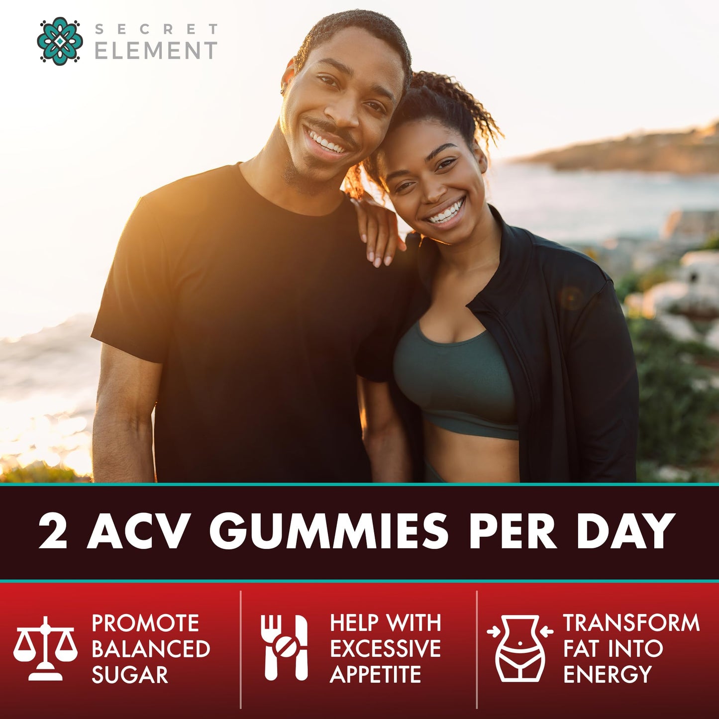 Keto ACV Gummies 1100mg Cherry – Sugar Free, Vegan, Non-GMO | 60 Gummies