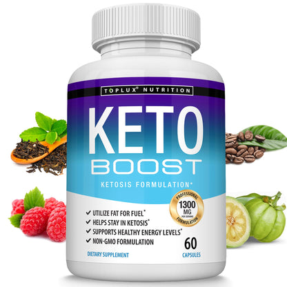 Keto Boost Diet Pills Ketosis Supplement – Exogenous Ketones for Energy & Focus | Keto Diet Pills for Men & Women