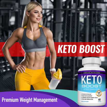 Keto Boost Diet Pills Ketosis Supplement – Exogenous Ketones for Energy & Focus | Keto Diet Pills for Men & Women
