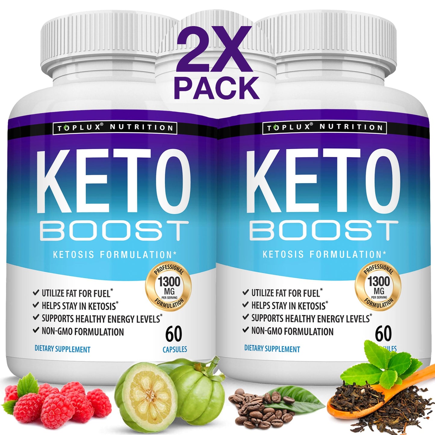 Keto Boost Diet Pills Ketosis Supplement - Natural Exogenous Ketone Formula for Energy & Focus (Advanced Ketones for Ketogenic Diet) - Men & Women