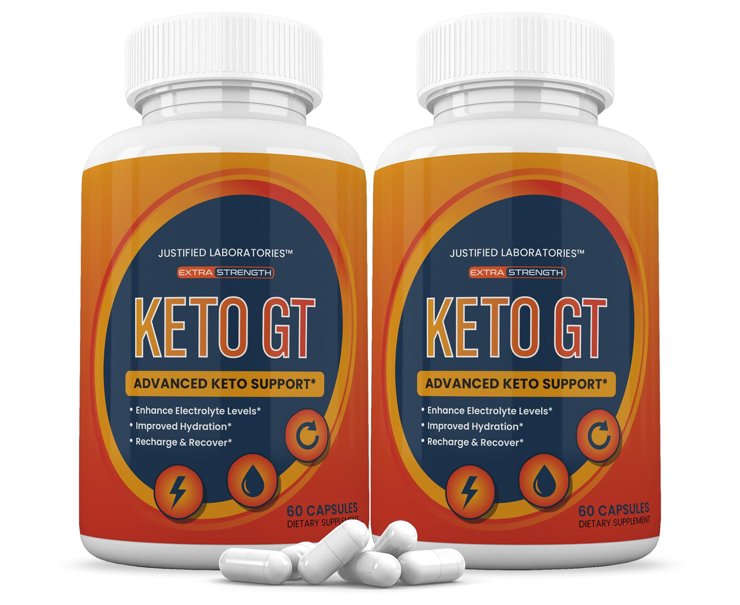 Keto GT Keto Pills 1275MG - New & Improved Formula (2 Pack) | 120 Capsules
