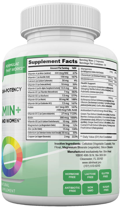 Keto Multivitamin for Women & Men – 35 Potent, Pure Ingredients