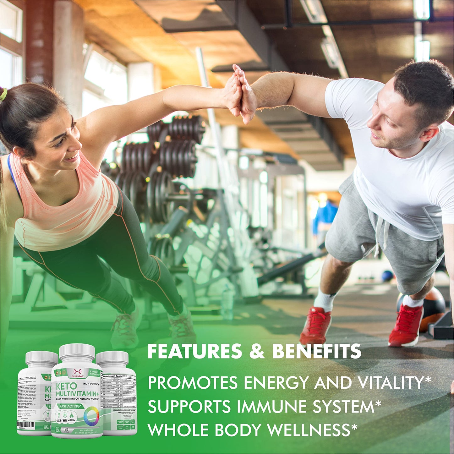 Keto Multivitamin for Women & Men – 35 Potent, Pure Ingredients