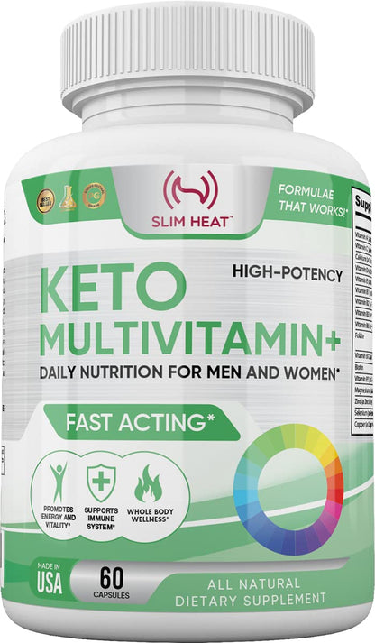 Keto Multivitamin for Women & Men – 35 Potent, Pure Ingredients