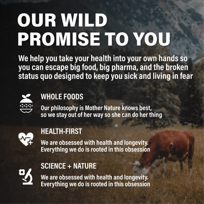 Wild Foods Beef Liver Capsules - 3000mg Grass-Fed & Pasture-Raised | 120 Softgels