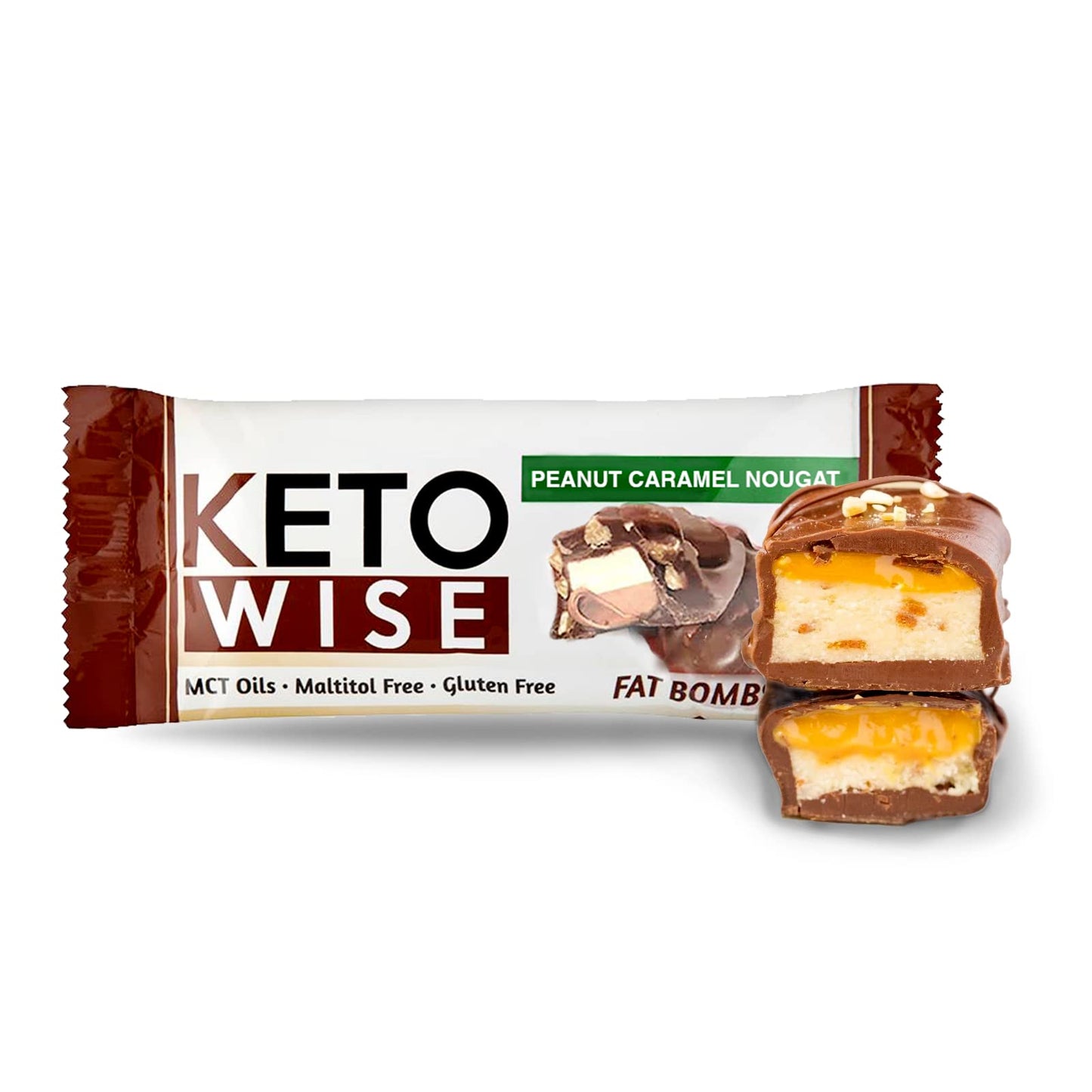 Keto Wise Fat Bombs - Chocolate MCT Oil, Low Carb Snack (Pack of 16)