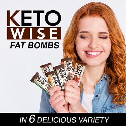 Keto Wise Fat Bombs Cookies N Cream – 16 Count (Pack of 1) | Low-Carb Ketogenic Snack