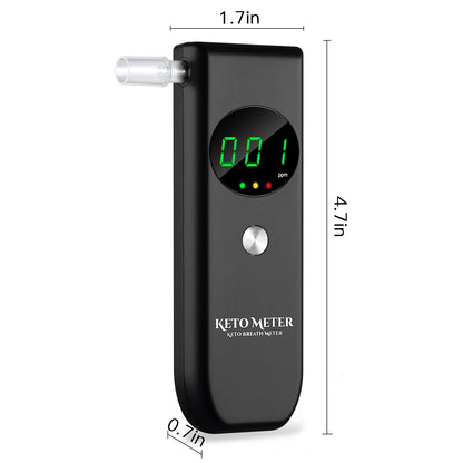 Ketone Breath Home Monitor — Portable Ketosis Meter & Tester (10 Mouthpieces)