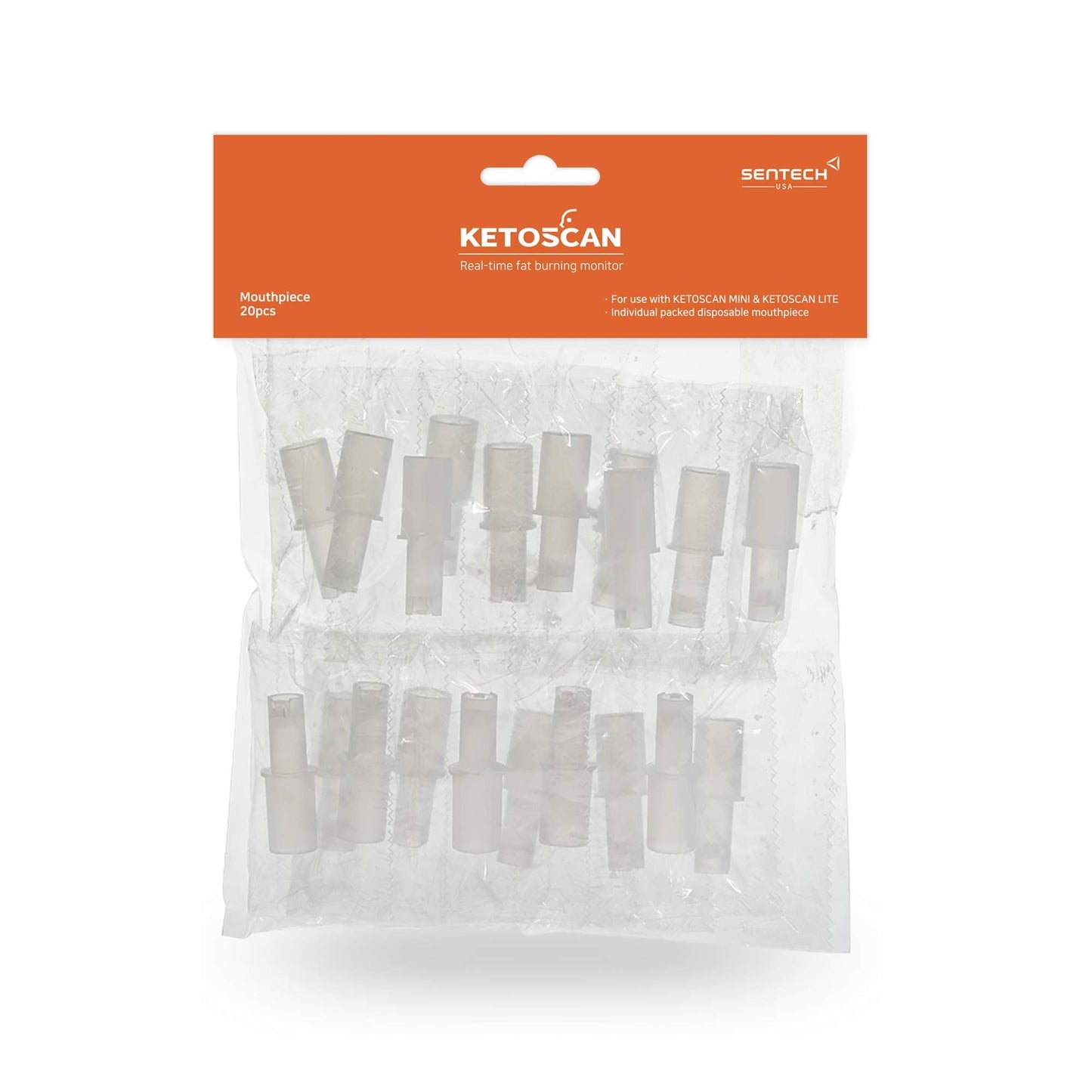 [HSA/FSA Eligible] KETOSCAN Mouthpiece (20pcs/Pack) – Compatible with Ketoscan Mini & Ketoscan Lite