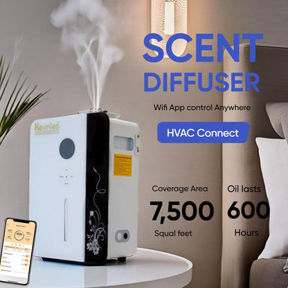 Kevinleo Scent Diffuser Machine – WiFi Control for 7,500 Sq Ft, 800ml Waterless Diffuser for HVAC & Large Spaces