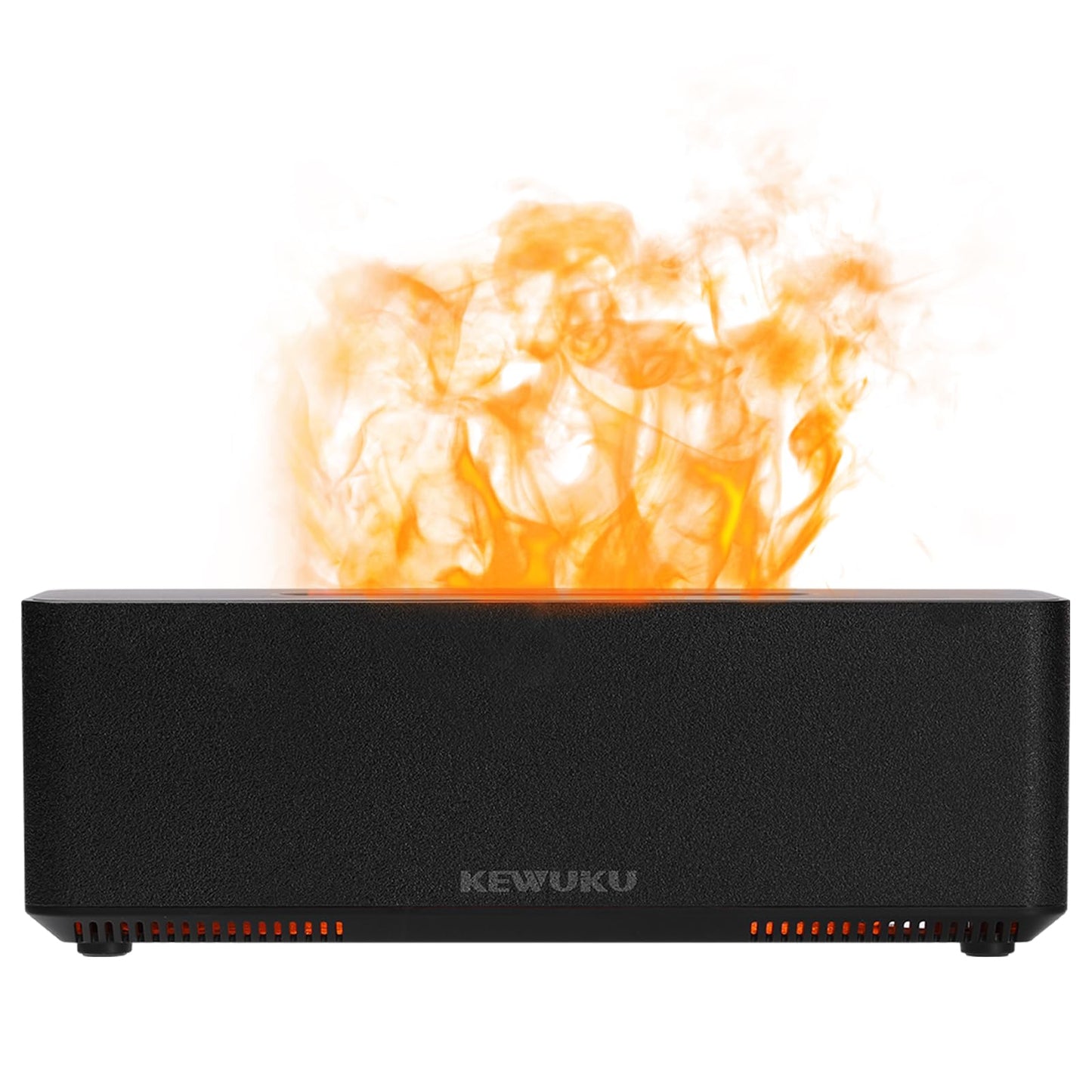 KEWUKU 10oz Essential Oil Diffuser & Humidifier – Flickering Flame, Quiet Ultrasonic