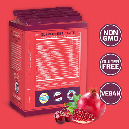 KEY NUTRIENTS Electrolytes Cherry Pom 20's | Hydration Powder