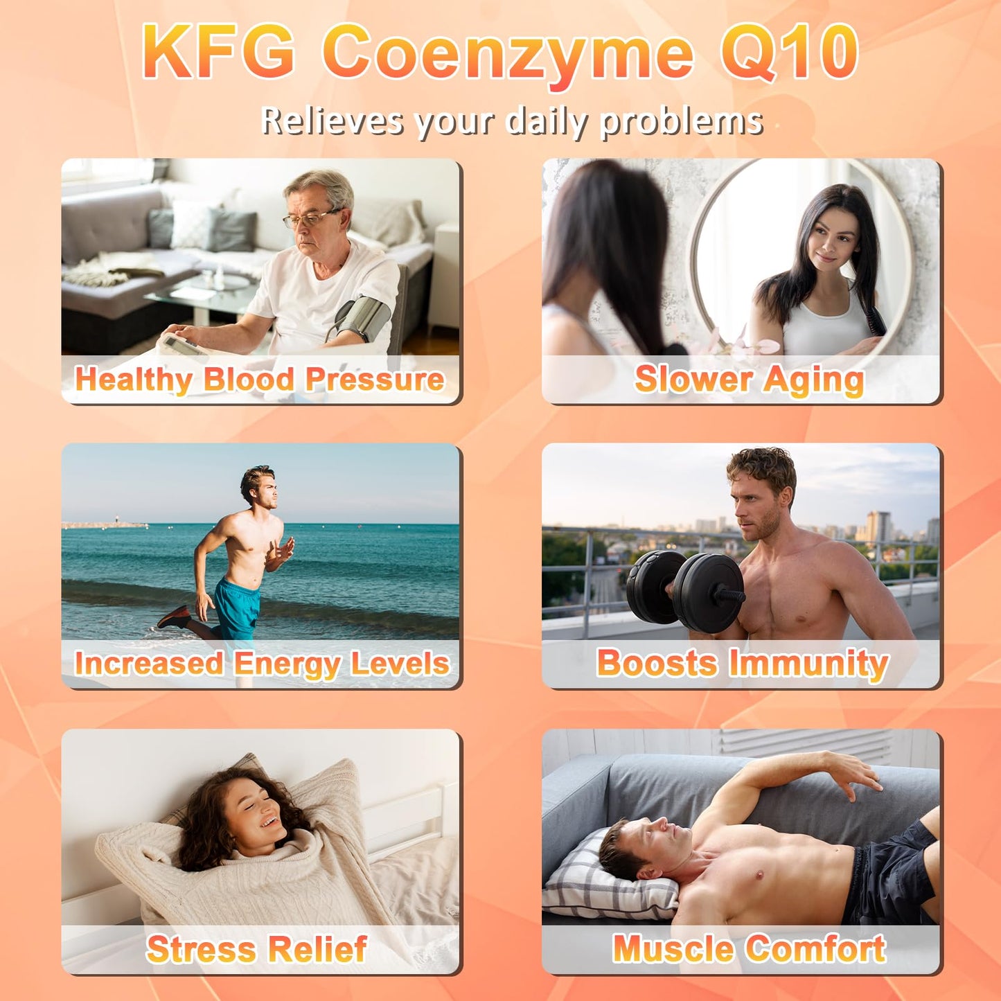 KFG CoQ10 200mg Softgels - Heart, Brain & Immune Support | Gluten Free