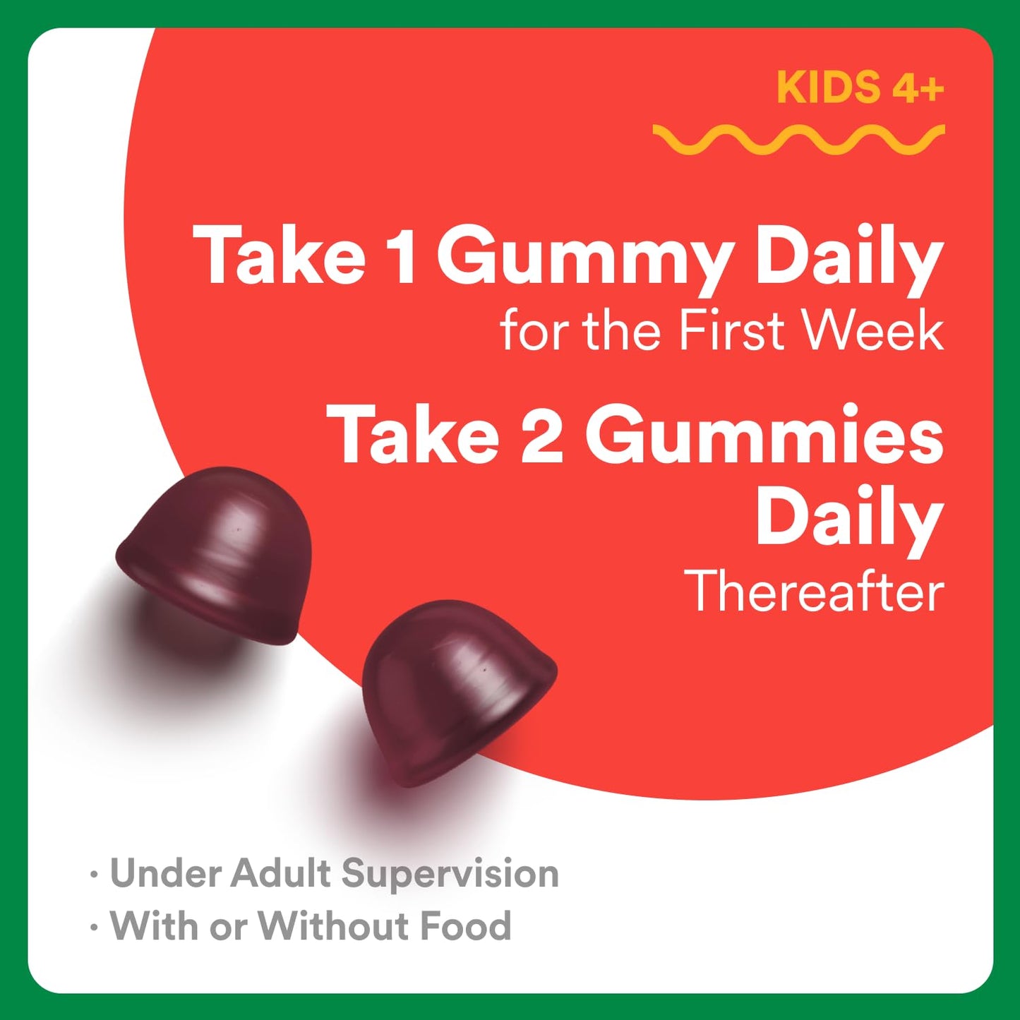 SmartyPants Kids Fiber & Veggies Gummies – Prebiotic Fiber, 60 Count