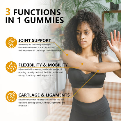 Sugar Free Glucosamine Chondroitin Gummies – Extra Strength 1500mg | Joint Support for Men & Women