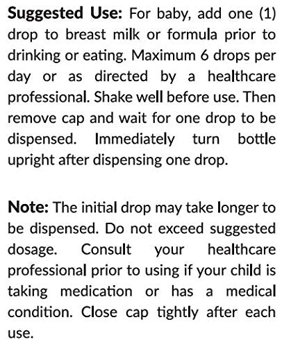 Kiddivit Baby Lactase Drops 1000 Units – Gentle Digestive Support (Infants) | 1oz | Gluten Free
