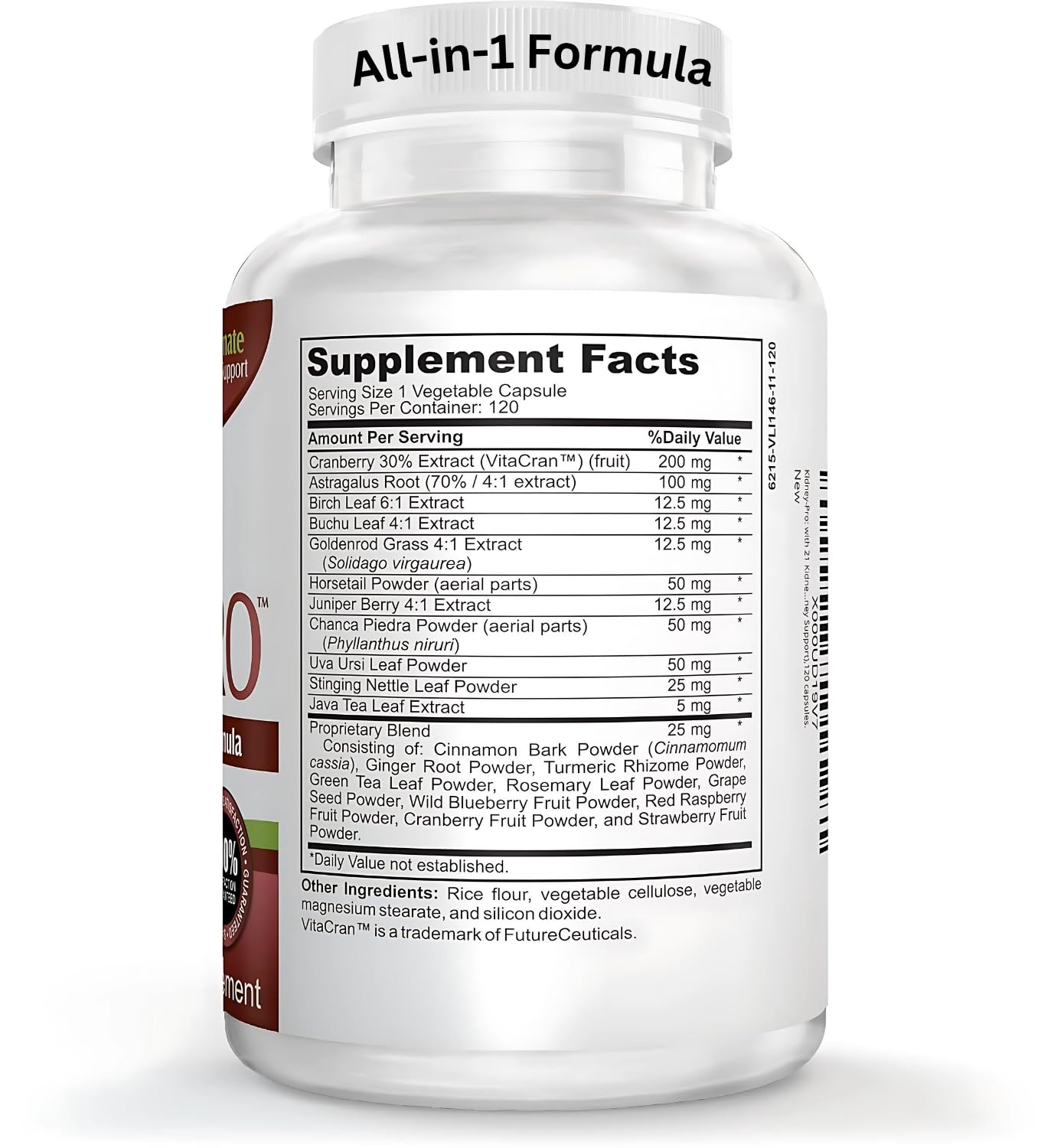 Kidney-Pro: 21 Kidney Health Supplements in 1 Formula | Total Kidney Support • 120 Capsules