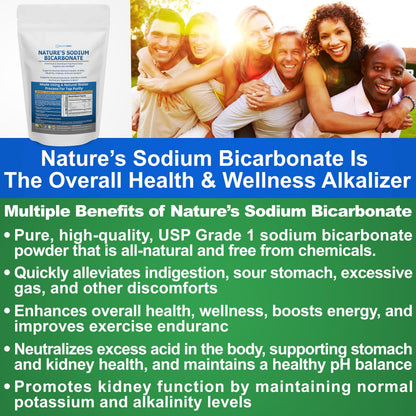 Kidney Restore Nature’s Sodium Bicarbonate - Aluminum-Free Organic Baking Soda (2 lb)