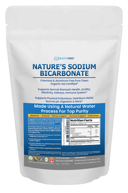 Kidney Restore Nature’s Sodium Bicarbonate — Aluminum-Free Organic Baking Soda