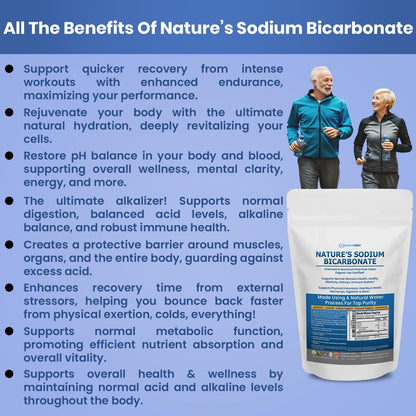 Kidney Restore Nature’s Sodium Bicarbonate - Aluminum-Free Organic Baking Soda (2 lb)