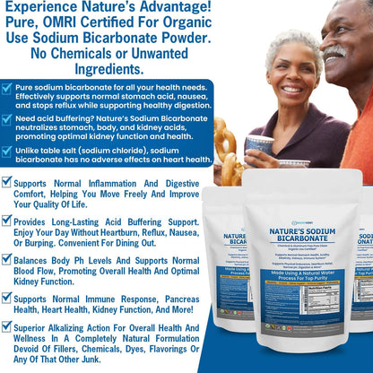 Kidney Restore Nature’s Sodium Bicarbonate - Aluminum-Free Organic Baking Soda (2 lb)