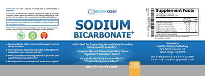Organic Sodium Bicarbonate 650 mg Capsules | Kidney Restore – Alkaline Support & Fast-Acting Antacid
