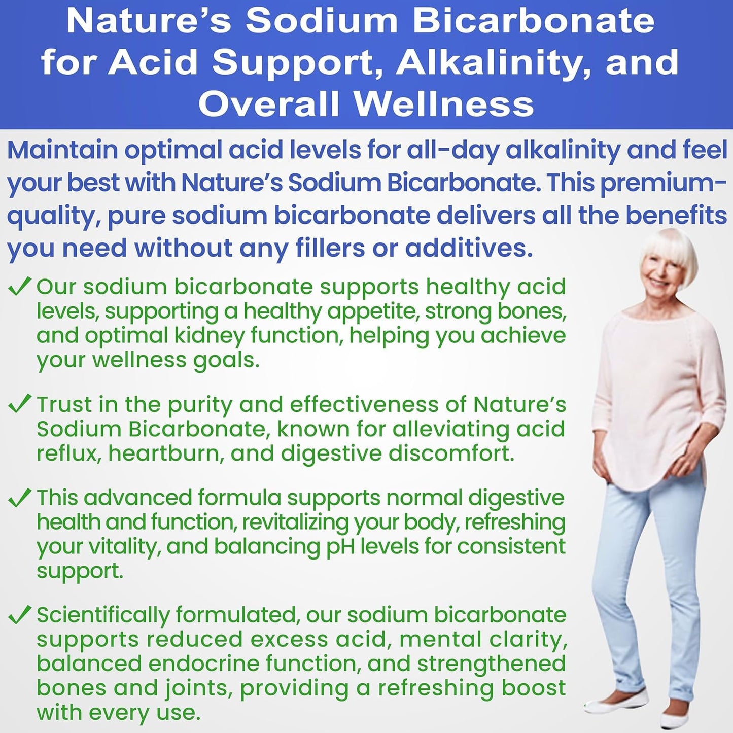 Kidney Restore Nature’s Sodium Bicarbonate - Aluminum-Free Organic Baking Soda (2 lb)