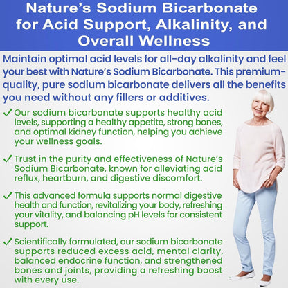 Kidney Restore Nature’s Sodium Bicarbonate - Aluminum-Free Organic Baking Soda (2 lb)