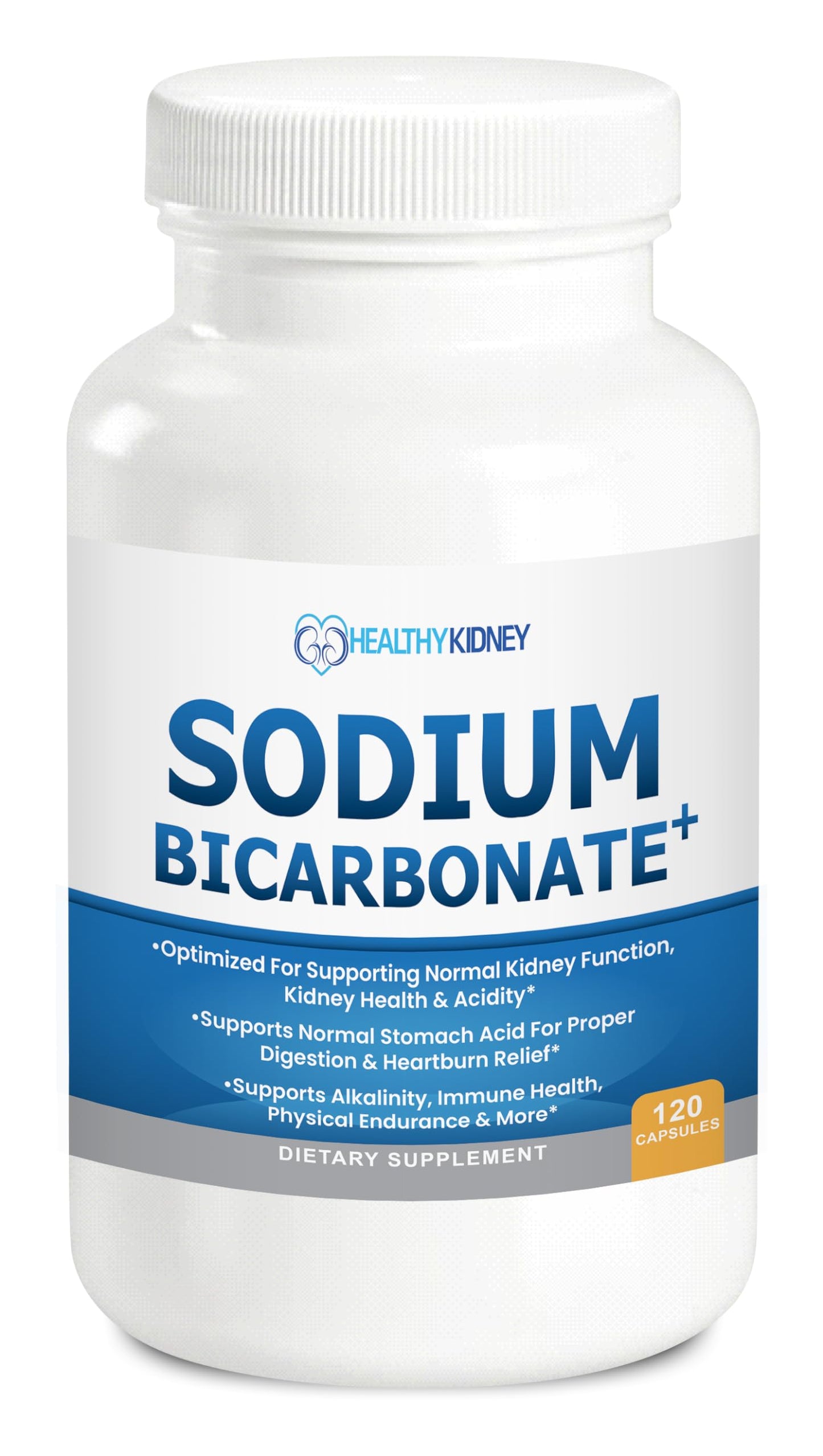 Organic Sodium Bicarbonate 650 mg Capsules | Kidney Restore – Alkaline Support & Fast-Acting Antacid
